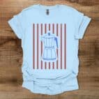 Mokka Pot Stripes Light Blue