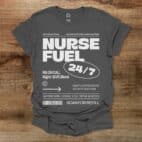Nurse Fuel Charocal T Shirt Unisex