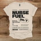 Nurse Fuel Natural T Shirt Unisex