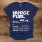 Nurse Fuel Navy T Shirt Unisex