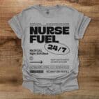 Nurse Fuel Sport Grey T Shirt Unisex