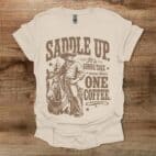 Saddle Up Cowboy Natural T Shirt Unisex