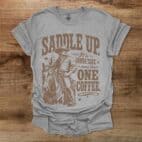 Saddle Up Cowboy Sport Grey T Shirt Unisex
