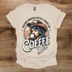 Western Girl Coffee Natural T Shirt Unisex