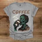 Zombie Wakes The Dead Sport Grey T Shirt Unisex