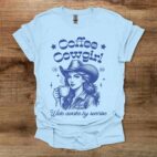 Coffee Cowgirl Light Blue