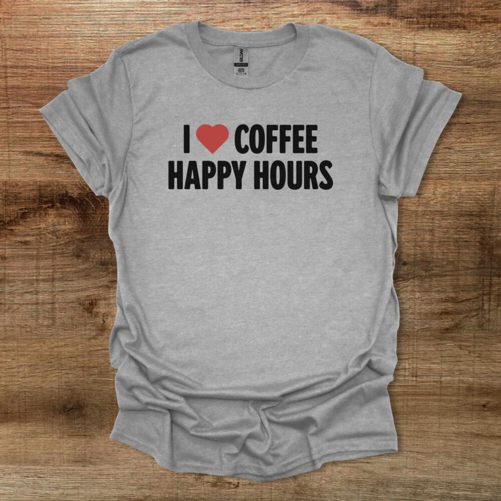Coffee Happy Hours Sport Grey T Shirt Unisex