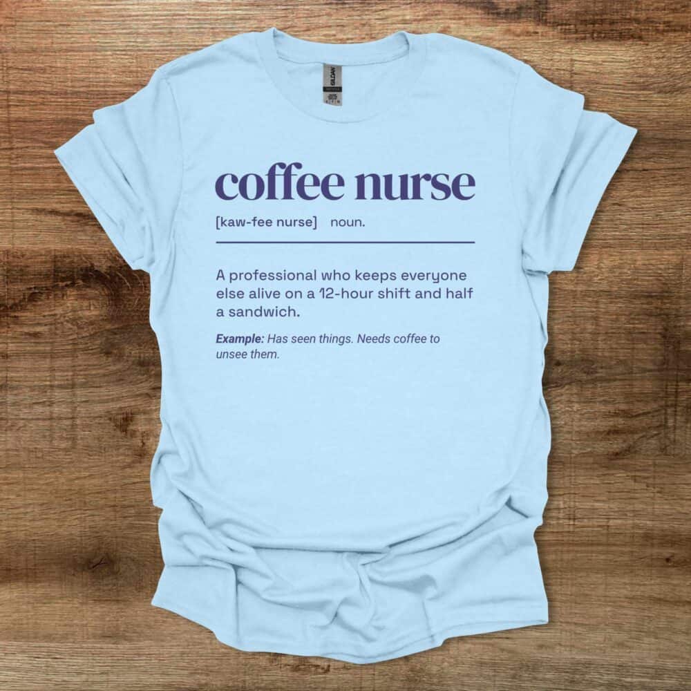 Coffee Nurse Dictionary Light Blue Coffee Nurse Dictionary Light Blue