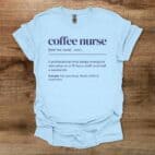Coffee Nurse Dictionary Light Blue