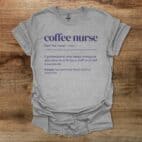 Coffee Nurse Dictionary Sport Grey T Shirt Unisex