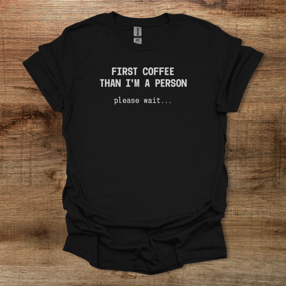 Coffee Person Black T-Shirt Unisex Coffee Person Black T Shirt Unisex