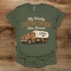 Coffee Supply Military Green T Shirt Unisex