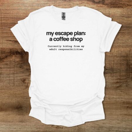 Escape Plan White T Shirt Unisex