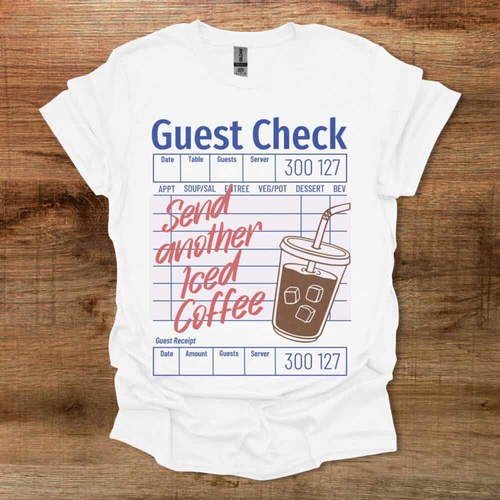 Guest Check White T-Shirt Unisex Guest Check White T Shirt Unisex