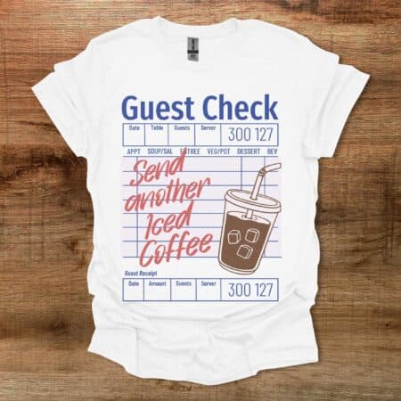 Guest Check White T Shirt Unisex