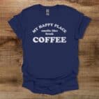 Happy Place Navy T Shirt Unisex