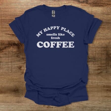 Happy Place Navy T Shirt Unisex