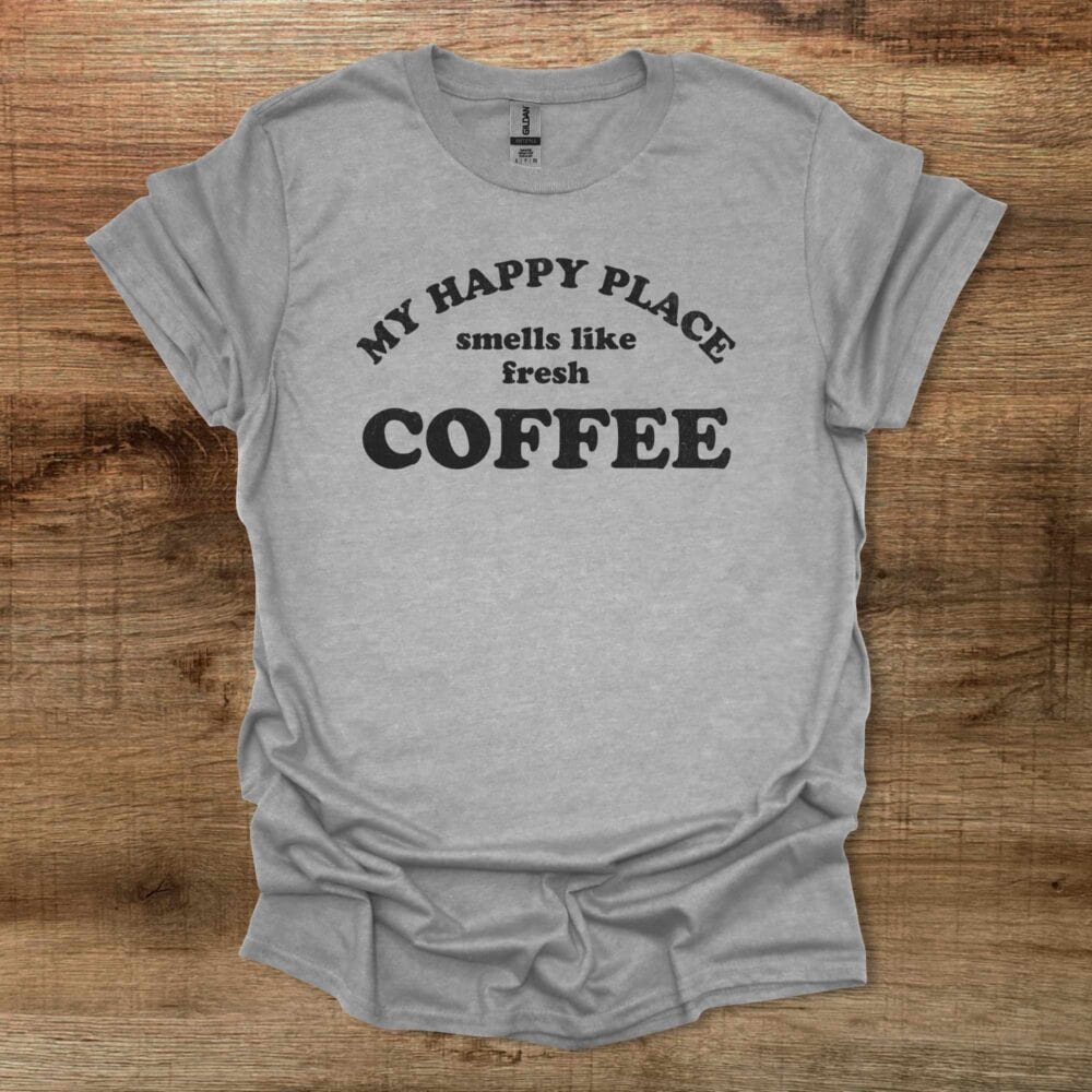 Happy Place Sport Grey T-Shirt Unisex Happy Place Sport Grey T Shirt Unisex