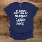 If Lost Navy T Shirt Unisex