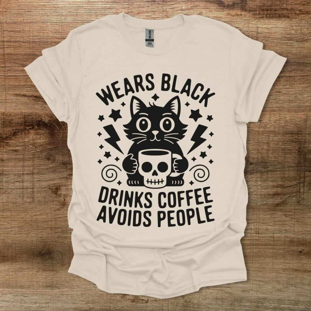 Wears Black Natural T-Shirt Unisex Wears Black Natural T Shirt Unisex